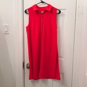 JOAN VASS Red Sleeveless Tunic